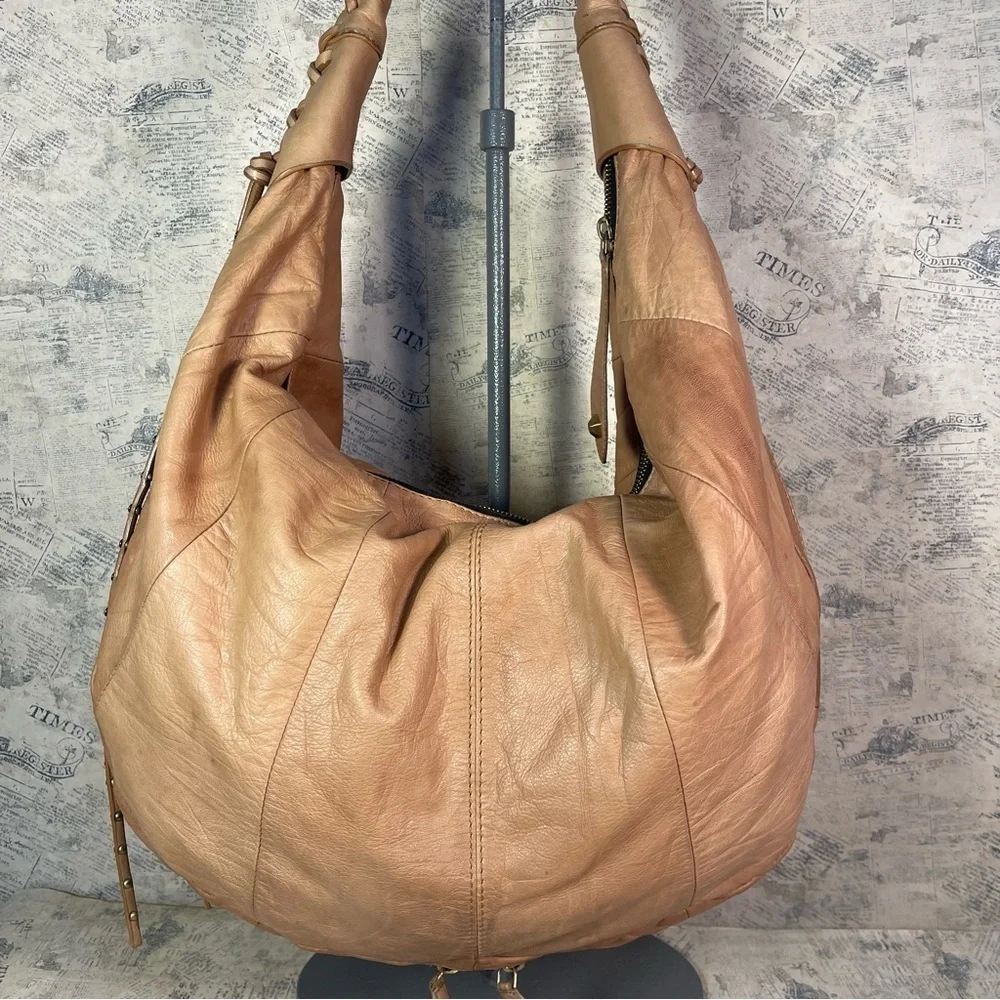 orYANY Jasmine Hobo Genuine Pebbled Leather Shoulder Bag Slouchy Designer Purse